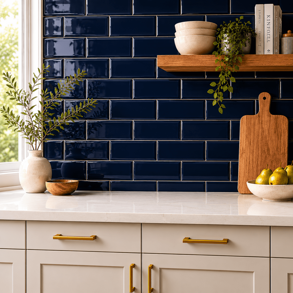 peel and stick navy blue subway tile blog